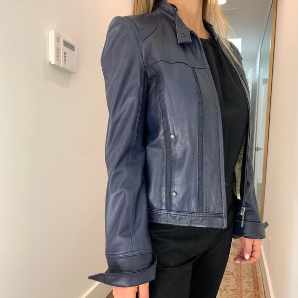 PAIGE leather denim jacket - Picture 2 of 7